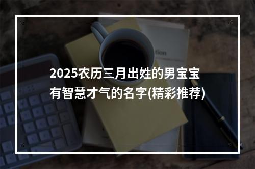 2025农历三月出姓的男宝宝有智慧才气的名字(精彩推荐)