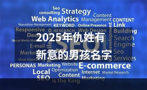 2025年仇姓有新意的男孩名字