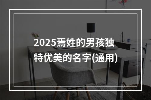 2025焉姓的男孩独特优美的名字(通用)