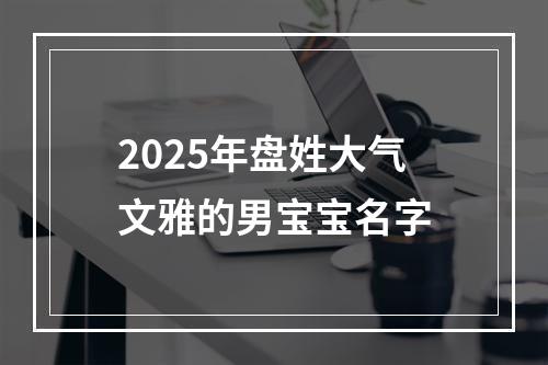 2025年盘姓大气文雅的男宝宝名字