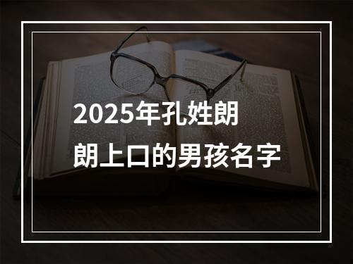 2025年孔姓朗朗上口的男孩名字