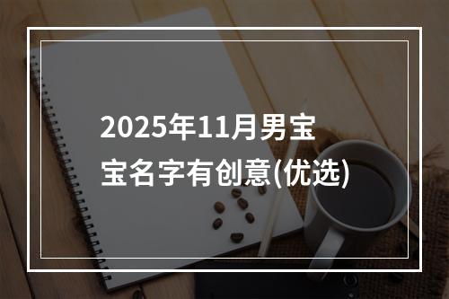 2025年11月男宝宝名字有创意(优选)