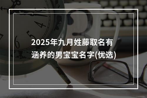2025年九月姓藤取名有涵养的男宝宝名字(优选)