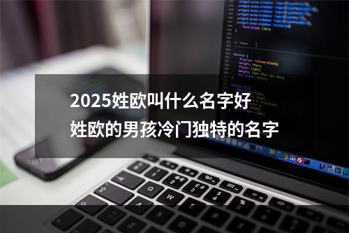 2025姓欧叫什么名字好 姓欧的男孩冷门独特的名字