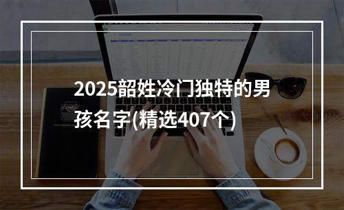 2025韶姓冷门独特的男孩名字(精选407个)