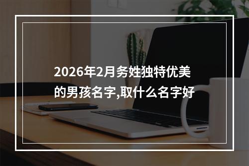 2026年2月务姓独特优美的男孩名字,取什么名字好
