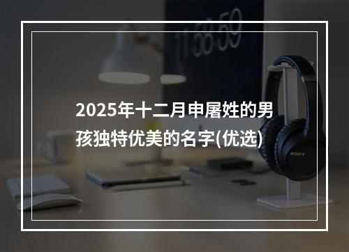 2025年十二月申屠姓的男孩独特优美的名字(优选)