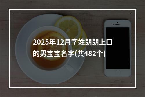 2025年12月字姓朗朗上口的男宝宝名字(共482个)