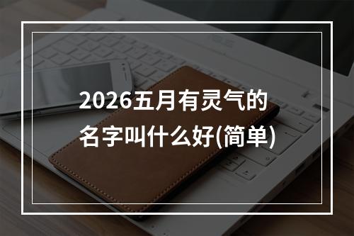 2026五月有灵气的名字叫什么好(简单)