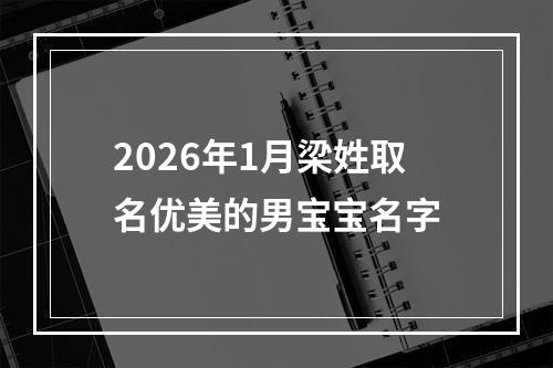 2026年1月梁姓取名优美的男宝宝名字