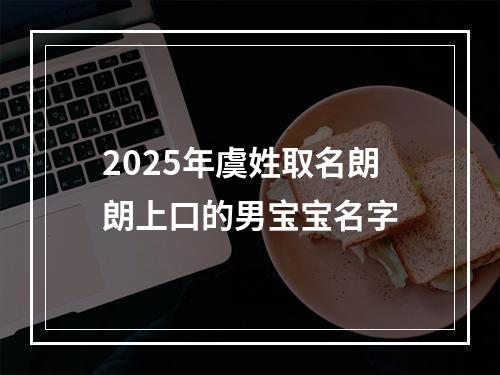 2025年虞姓取名朗朗上口的男宝宝名字