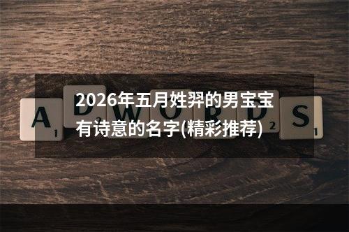 2026年五月姓羿的男宝宝有诗意的名字(精彩推荐)