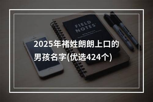 2025年褚姓朗朗上口的男孩名字(优选424个)