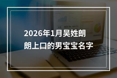2026年1月吴姓朗朗上口的男宝宝名字