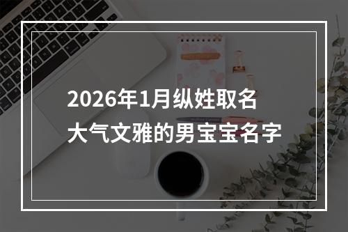 2026年1月纵姓取名大气文雅的男宝宝名字