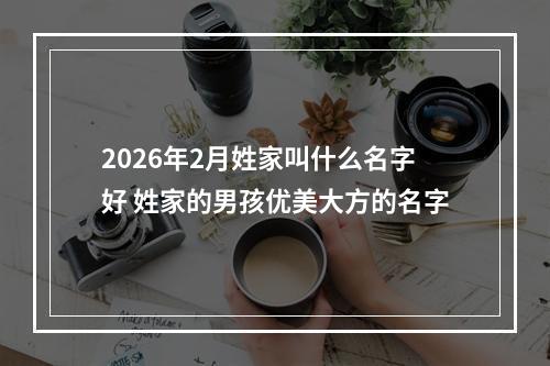 2026年2月姓家叫什么名字好 姓家的男孩优美大方的名字
