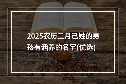 2025农历二月己姓的男孩有涵养的名字(优选)