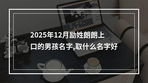 2025年12月励姓朗朗上口的男孩名字,取什么名字好