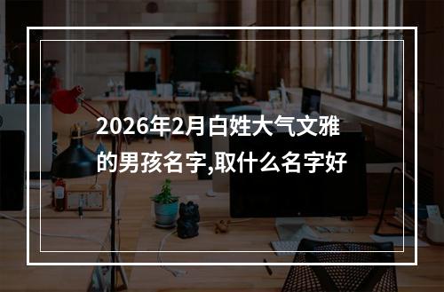 2026年2月白姓大气文雅的男孩名字,取什么名字好