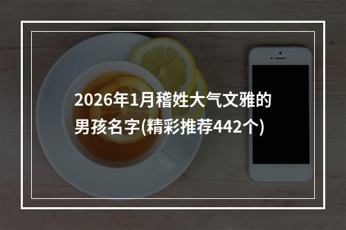 2026年1月稽姓大气文雅的男孩名字(精彩推荐442个)