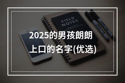 2025的男孩朗朗上口的名字(优选)