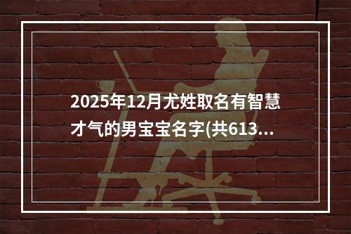 2025年12月尤姓取名有智慧才气的男宝宝名字(共613个)