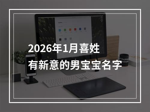 2026年1月喜姓有新意的男宝宝名字