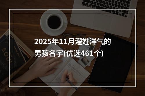 2025年11月濯姓洋气的男孩名字(优选461个)