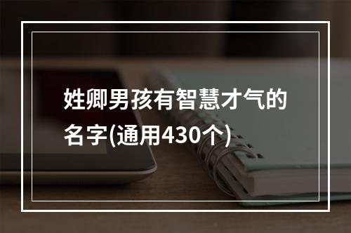姓卿男孩有智慧才气的名字(通用430个)