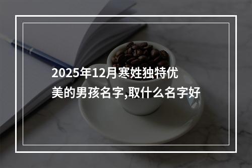 2025年12月寒姓独特优美的男孩名字,取什么名字好