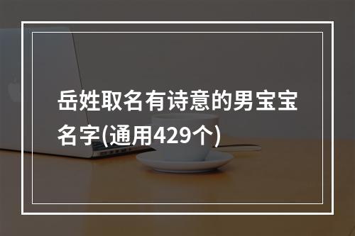 岳姓取名有诗意的男宝宝名字(通用429个)