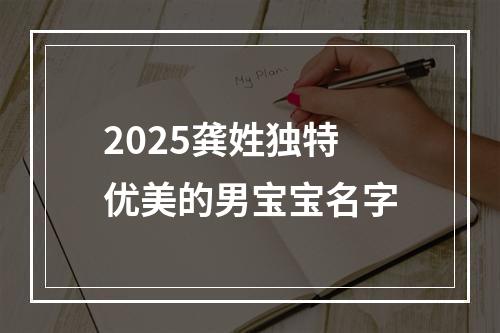 2025龚姓独特优美的男宝宝名字