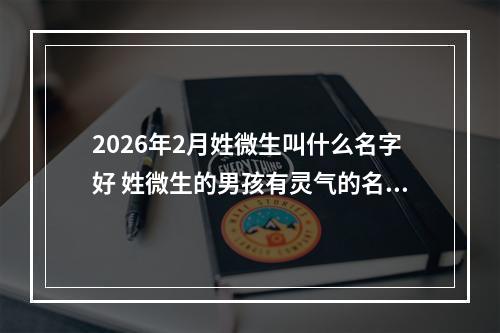 2026年2月姓微生叫什么名字好 姓微生的男孩有灵气的名字