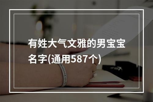 有姓大气文雅的男宝宝名字(通用587个)