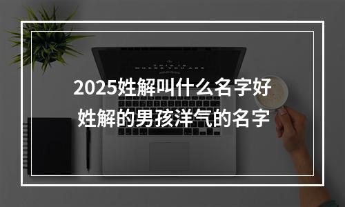 2025姓解叫什么名字好 姓解的男孩洋气的名字