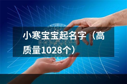 小寒宝宝起名字（高质量1028个）