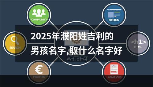 2025年濮阳姓吉利的男孩名字,取什么名字好