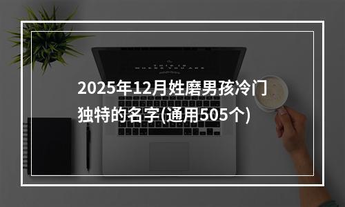 2025年12月姓磨男孩冷门独特的名字(通用505个)