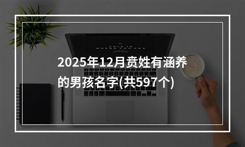 2025年12月贲姓有涵养的男孩名字(共597个)