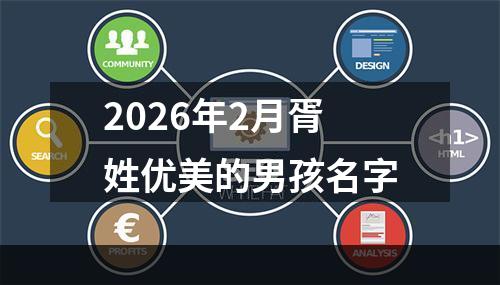 2026年2月胥姓优美的男孩名字