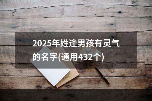 2025年姓逢男孩有灵气的名字(通用432个)
