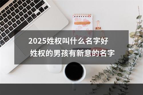 2025姓权叫什么名字好 姓权的男孩有新意的名字