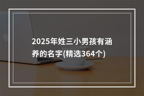 2025年姓三小男孩有涵养的名字(精选364个)
