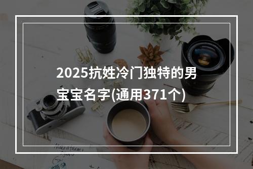 2025抗姓冷门独特的男宝宝名字(通用371个)