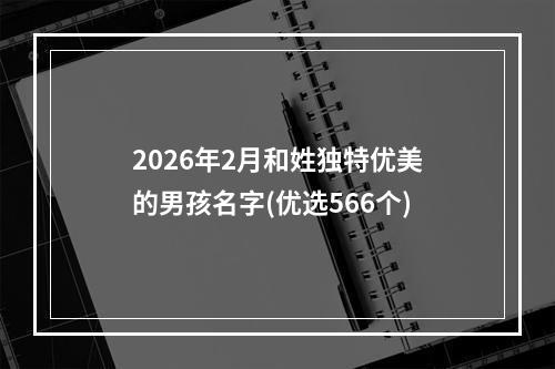 2026年2月和姓独特优美的男孩名字(优选566个)