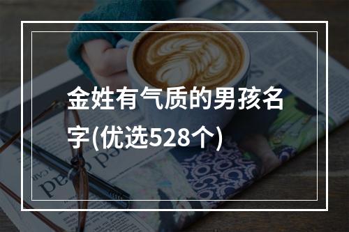 金姓有气质的男孩名字(优选528个)