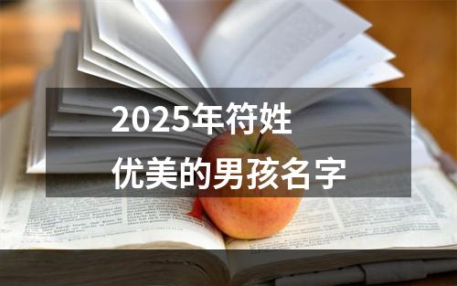 2025年符姓优美的男孩名字