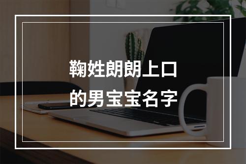 鞠姓朗朗上口的男宝宝名字
