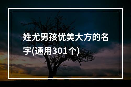 姓尤男孩优美大方的名字(通用301个)