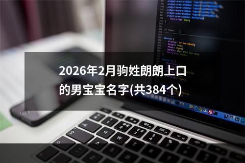 2026年2月驹姓朗朗上口的男宝宝名字(共384个)